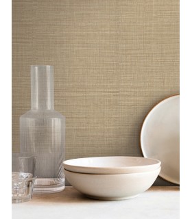 SI25876 - Lotus Silk Hazelnut Wallpaper-Signature Textures 3