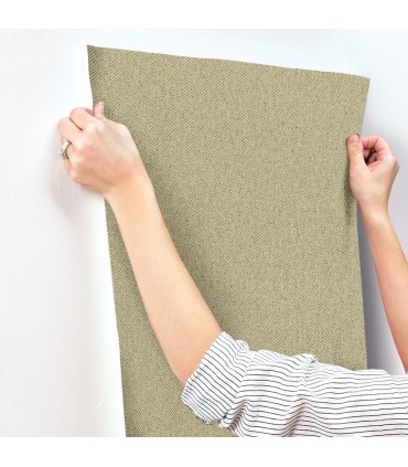 SI26136 - Tailored Chevron Green Wallpaper-Signature Textures 3