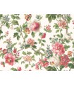 VP1355 - Beatrix Fuhsia Vintage Floral Wallpaper-Jardin