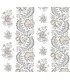VP1303 - Beaumont Charcoal Floral Stripe Wallpaper-Jardin