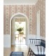 VP1304 - Beaumont Ruby Floral Stripe Wallpaper-Jardin