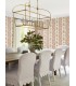 VP1304 - Beaumont Ruby Floral Stripe Wallpaper-Jardin