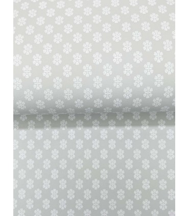 VP1395 - Brioni Grey Floral Stamp Wallpaper-Jardin