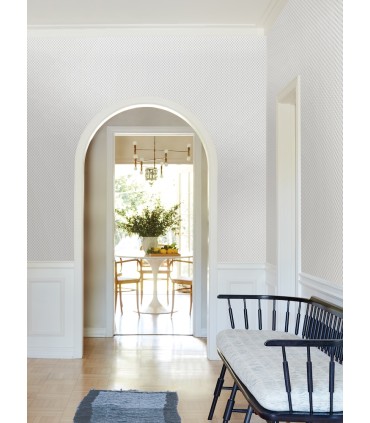 VP1391 - Brioni Light Blue Floral Stamp Wallpaper-Jardin