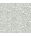 VP1361 - Chatsworth Garden Sky Blue Floral Trail Wallpaper-Jardin