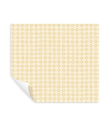 PSW1692RL - Daisy Gingham Yellow Floral Check Wallpaper by Rifle Paper Co.