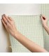 PSW1694RL - Daisy Gingham Green Floral Check Wallpaper by Rifle Paper Co.