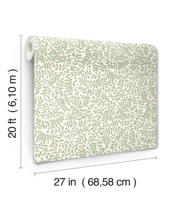 PSW1673RL - Elodie Cream Petite Floral Wallpaper by Rifle Paper Co.