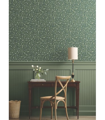 PSW1674RL - Elodie Evergreen Petite Floral Wallpaper by Rifle Paper Co.