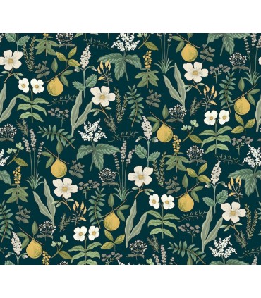 PSW1677RL - Herb Garden Navy Botanical Wallpaper by Rifle Paper Co.