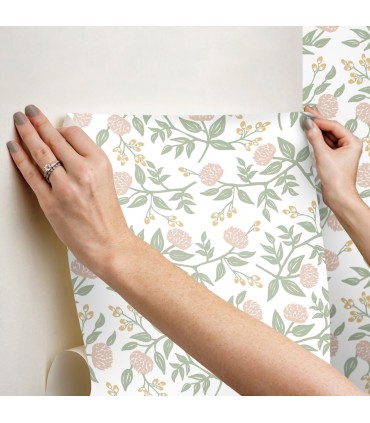 PSW1685RL - Peonies Blush Floral Wallpaper by Rifle Paper Co.