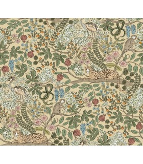 PSW1679RL - Safari Beige Jungle Toile Wallpaper by Rifle Paper Co.