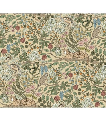 PSW1679RL - Safari Beige Jungle Toile Wallpaper by Rifle Paper Co.