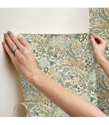 PSW1681RL - Safari Cream Jungle Toile Wallpaper by Rifle Paper Co.