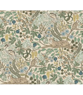 PSW1681RL - Safari Cream Jungle Toile Wallpaper by Rifle Paper Co.