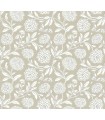 VP1363 - Chatsworth Garden Taupe Floral Trail Wallpaper-Jardin