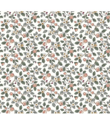 VP1414 - Framboise Blush Berry Vines Wallpaperr-Jardin