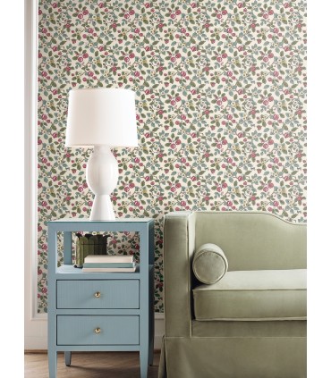 VP1411 - Framboise Merlot Berry Vines Wallpaperr-Jardin