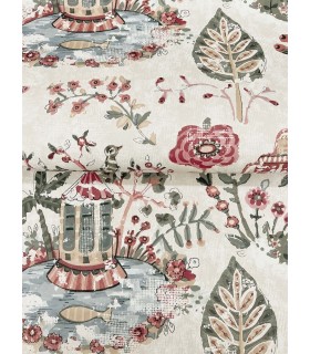 VP1403 - Parc Merlot Garden Dreams Wallpaper-Jardin