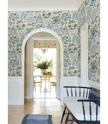 VP1402 - Parc Sapphire Garden Dreams Wallpaper-Jardin