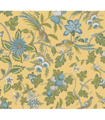 VP1313 - Parterre Light Yellow Jacobean Wallpaper-Jardin