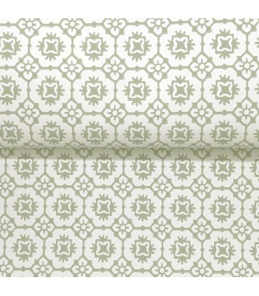 VP1332 - Priti Sage Floral Grid Wallpaper-Jardin