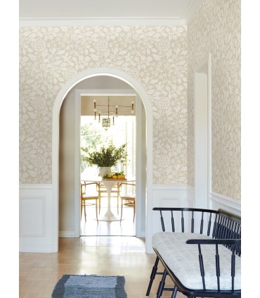 VP1345 - Rowen Beige Botanical Wallpaper-Jardin