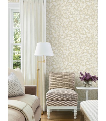 VP1345 - Rowen Beige Botanical Wallpaper-Jardin