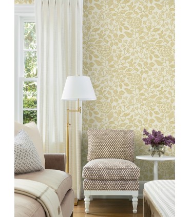 VP1341 - Rowen Honey Botanical Wallpaper-Jardin