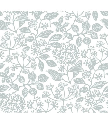 VP1346 - Rowen Light Blue Botanical Wallpaper-Jardin