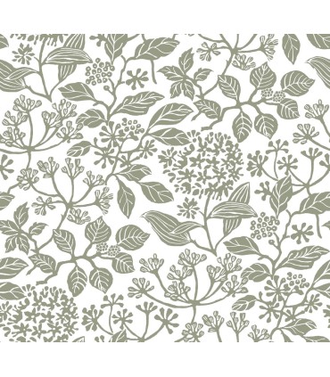 VP1343 - Rowen Olive Botanical Wallpaper-Jardin