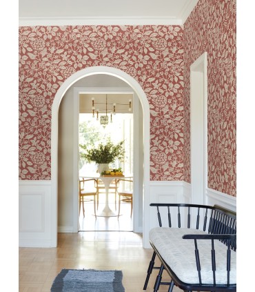 VP1342 - Rowen Ruby Botanical Wallpaper-Jardin
