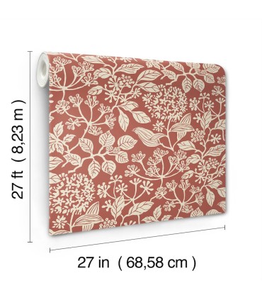 VP1342 - Rowen Ruby Botanical Wallpaper-Jardin