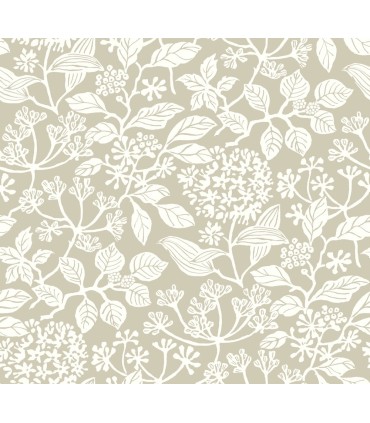 VP1344 - Rowen Taupe Botanical Wallpaper-Jardin