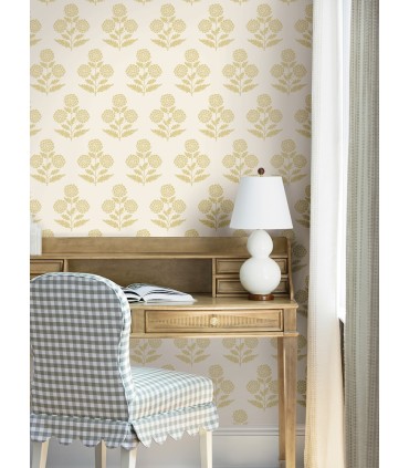 VP1432 - Souci Butter Marigolds Wallpaper-Jardin