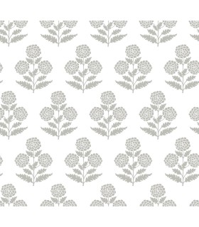 VP1435 - Souci Grey Marigolds Wallpaper-Jardin