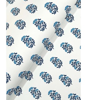 VP1384 - Sylvie Blue Floral Wallpaper-Jardin
