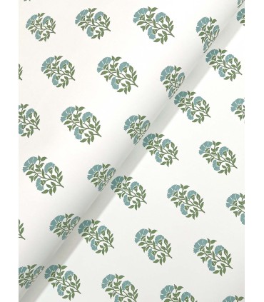 VP1385 - Sylvie Green Floral Wallpaper-Jardin