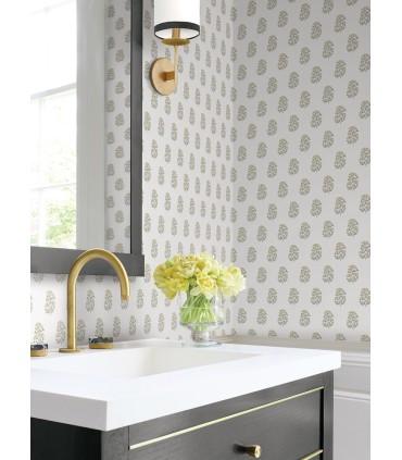 VP1382 - Sylvie Neutral Floral Wallpaper-Jardin