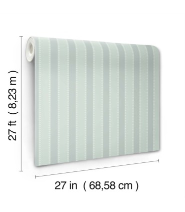 VP1375 - Tilford Blue Awning Stripe Wallpaper-Jardin