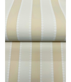 VP1374 - Tilford Neutral Awning Stripe Wallpaper-Jardin