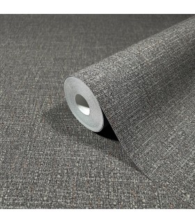 MA34916 - Highland Tweed Charcoal Faux Fabric Wallpaper-Opulent Accents