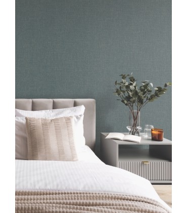 MA34917 - Highland Tweed Dark Blue Faux Fabric Wallpaper-Opulent Accents
