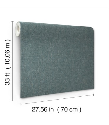 MA34917 - Highland Tweed Dark Blue Faux Fabric Wallpaper-Opulent Accents