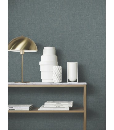 MA34917 - Highland Tweed Dark Blue Faux Fabric Wallpaper-Opulent Accents