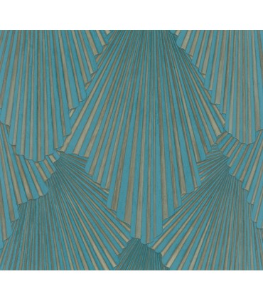 MA35850 - Lumiere Teal Deco Geo Wallpaper-Opulent Accents