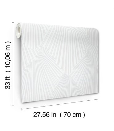 MA35845 - Lumiere White Deco Geo Wallpaper-Opulent Accents