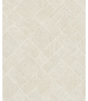 MA35509 - Marquetry Beige Tile Wallpaper-Opulent Accents
