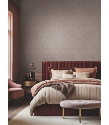 MA35510 - Marquetry Grey Tile Wallpaper-Opulent Accents