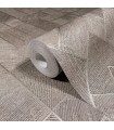 MA35511 - Marquetry Taupe Tile Wallpaper-Opulent Accents